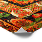 Mandala Kosmisches Diagramm für Meditation Poster (Ecke)