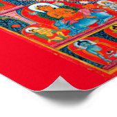 Mandala Kosmisches Diagramm für Meditation Poster (Ecke)