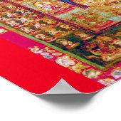 Mandala Kosmisches Diagramm für Meditation Poster (Ecke)