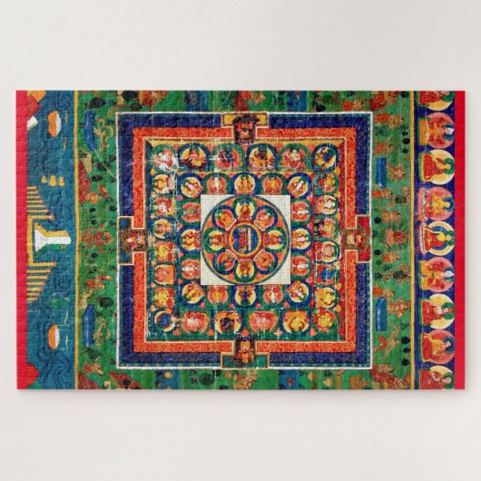 Mandala Kosmisches Diagramm für Meditation Puzzle (Horizontal)