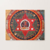 Mandala Kosmisches Diagramm für Meditation Puzzle (Horizontal)