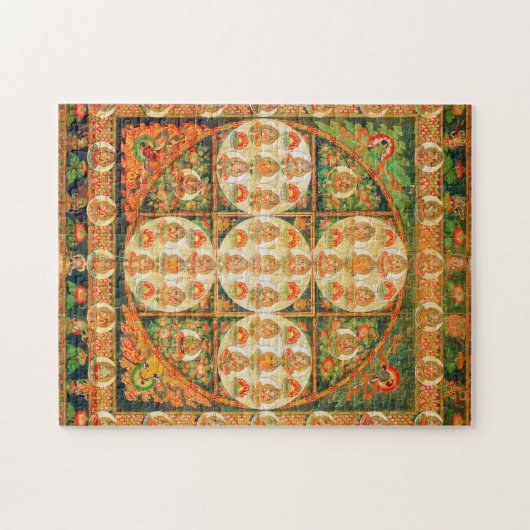 Mandala Kosmisches Diagramm für Meditation Puzzle (Horizontal)