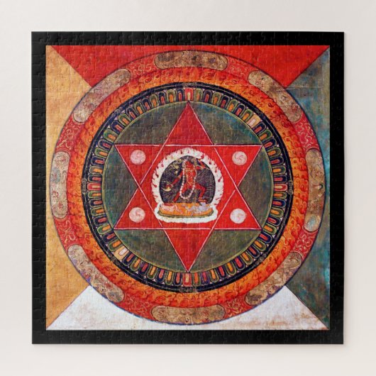 Mandala Kosmisches Diagramm für Meditation Puzzle (Vertikal)