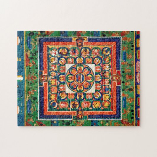 Mandala Kosmisches Diagramm für Meditation Puzzle (Horizontal)