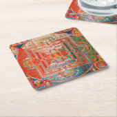 Mandala Kosmisches Diagramm für Meditation Rechteckiger Pappuntersetzer (angewinkelt)