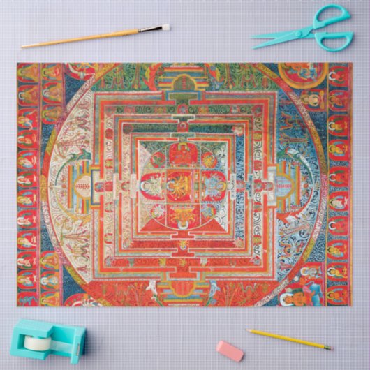 Mandala Kosmisches Diagramm für Meditation Seidenpapier (Basteln)