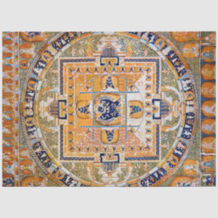 Mandala Kosmisches Diagramm für Meditation Seidenpapier