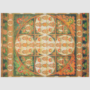 Mandala Kosmisches Diagramm für Meditation Seidenpapier