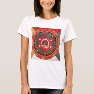 Mandala Kosmisches Diagramm für Meditation T-Shirt