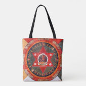Mandala Kosmisches Diagramm für Meditation Tasche (Rückseite)