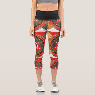 Mandala Kosmisches Diagramm zur Meditation Capri Leggings