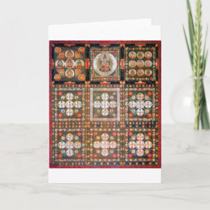 Mandala Kosmisches Diagramm zur Meditation Karte