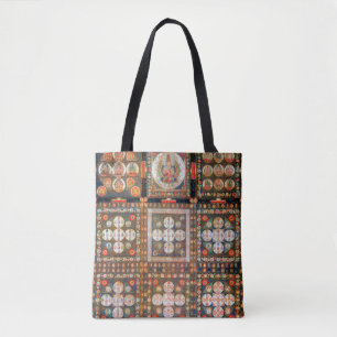 Mandala Kosmisches Diagramm zur Meditation Tasche