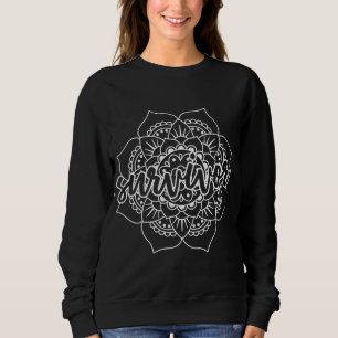 Mandala - Krebsüberlebung in Weiß Sweatshirt