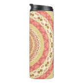 Mandala-Kreis in ornamentaler Pastellfarbe Thermosbecher (Nach rechts gedreht)