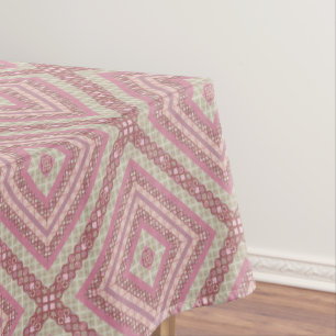 Mandala-Kreis rund um Zierpastellfisch lila Colon Tischdecke