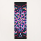 Mandala-Kreismuster Personalisiert Name Yogamatte (Vorderseite)