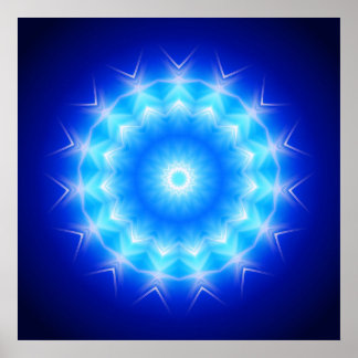 Mandala kristallines Licht 1 Poster
