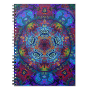 Mandala-Kunst-abstrakter Entwurf Notizblock