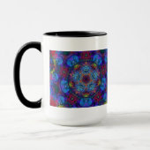 Mandala-Kunst-abstrakter Entwurf Tasse (Links)