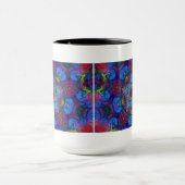 Mandala-Kunst-abstrakter Entwurf Tasse (Zentrum)