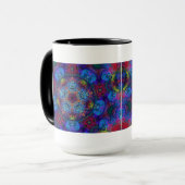 Mandala-Kunst-abstrakter Entwurf Tasse (Vorderseite Links)