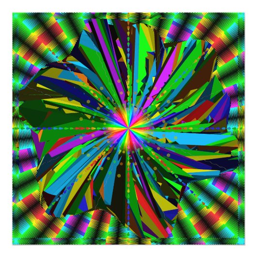 Mandala-Kunst Fotodruck (Vorne)