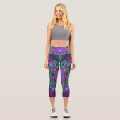Mandala Kunst, Fraktal und Dichtung Capri Leggings (Vorderseite)