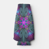 Mandala Kunst, Fraktal und Dichtung Flaschenkühler (Vorderseite)