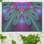 Mandala Kunst, Fraktal und Dichtung Handtuch (Gefaltet)