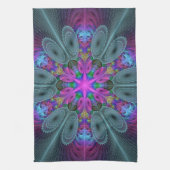 Mandala Kunst, Fraktal und Dichtung Handtuch (Vertikal)