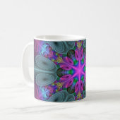 Mandala Kunst, Fraktal und Dichtung Kaffeetasse (Vorderseite Links)