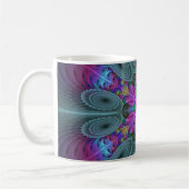 Mandala Kunst, Fraktal und Dichtung Kaffeetasse (Links)