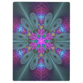 Mandala Kunst, Fraktal und Dichtung Klemmbrett (Rückseite)
