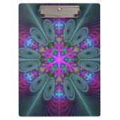 Mandala Kunst, Fraktal und Dichtung Klemmbrett (Vorderseite)