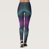 Mandala Kunst, Fraktal und Dichtung Leggings (Rückseite)