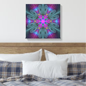 Mandala Kunst, Fraktal und Dichtung Leinwanddruck (Insitu (Schlafzimmer))
