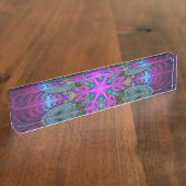 Mandala Kunst, Fraktal und Dichtung Namensplakette (Seite)