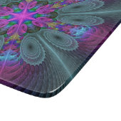 Mandala Kunst, Fraktal und Dichtung Schneidebrett (Ecke)