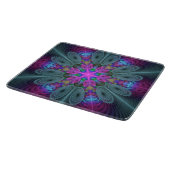 Mandala Kunst, Fraktal und Dichtung Schneidebrett (Ecke)