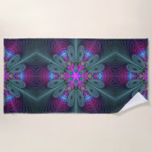Mandala Kunst, Fraktal und Dichtung Strandtuch (Vorderseite)