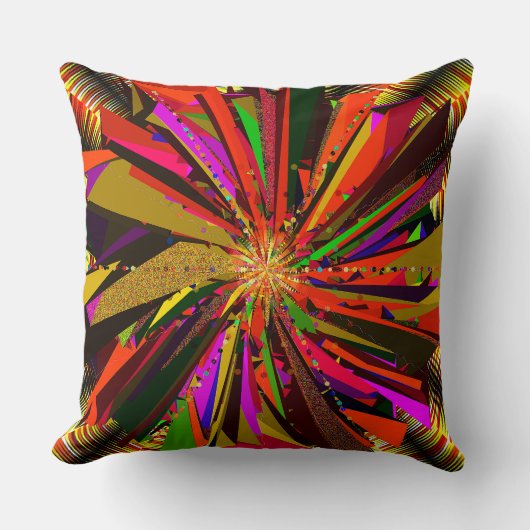 Mandala-Kunst Kissen (Vorderseite)
