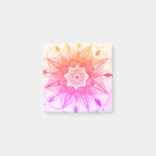 Mandala-Kunst Post-it Notizen (Vorderseite)