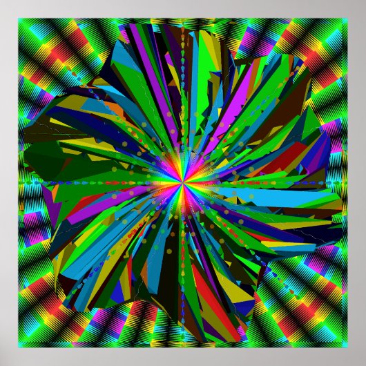Mandala-Kunst Poster (Vorne)