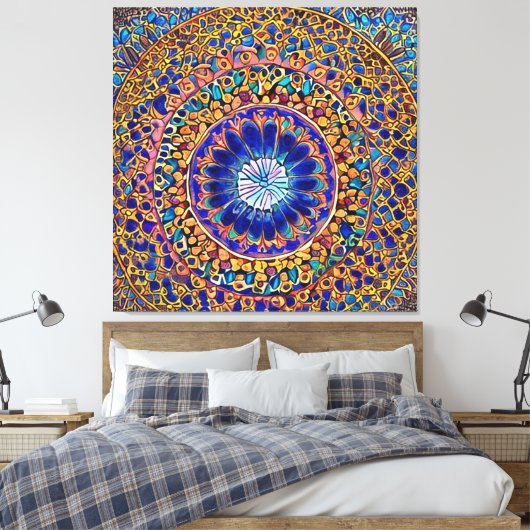 Mandala Kunstdekoration Leinwanddruck (Insitu (Schlafzimmer))