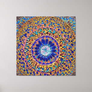 Mandala Kunstdekoration Leinwanddruck