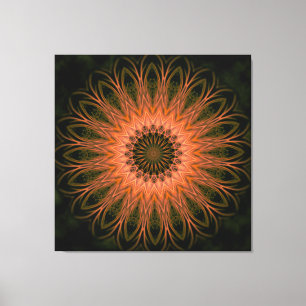 Mandala Lace Gestaltungsfarben Leinwanddruck