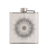 Mandala Lace Neutrals ID478 Flachmann (Rückseite)