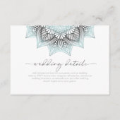 Mandala Lace Rev Wedding Details lt. Blue ID968 Begleitkarte (Vorderseite)