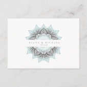 Mandala Lace Rev Wedding Details lt. Blue ID968 Begleitkarte (Rückseite)